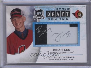2008-09 Upper Deck The Cup - Auto Rookie Draft Boards #DB-LE - Brian Lee /25