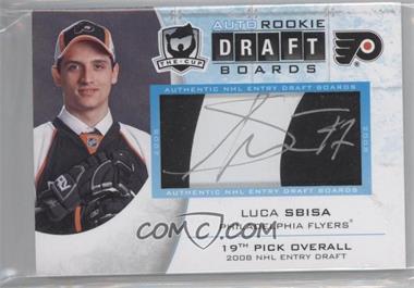 2008-09 Upper Deck The Cup - Auto Rookie Draft Boards #DB-SB - Luca Sbisa /25