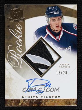 2008-09 Upper Deck The Cup - [Base] - Gold Rainbow Rookie Autographs #91 - Nikita Filatov /28