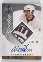 Level 2 - Autographed Rookie Patch - Andrew Ebbett [EX to NM] #/249