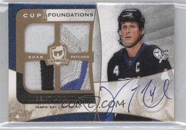 2008-09 Upper Deck The Cup - Cup Foundations - Quad Patches Autographs #CF-VL - Vincent Lecavalier /5