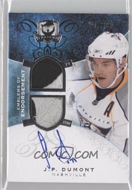 2008-09 Upper Deck The Cup - Emblems of Endorsement #EE-JP - J.P. Dumont /15