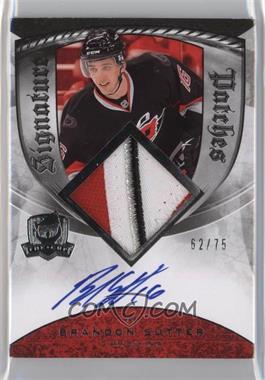 2008-09 Upper Deck The Cup - Signature Patches #SP-BS - Brandon Sutter /75
