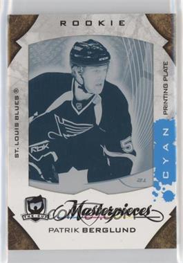 2008-09 Upper Deck Trilogy - [Base] - The Cup Masterpieces Printing Plate Cyan Framed #MAS-136 - Patrik Berglund /1