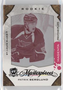 2008-09 Upper Deck Trilogy - [Base] - The Cup Masterpieces Printing Plate Magenta Framed #MAS-136 - Patrik Berglund /1