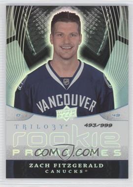 2008-09 Upper Deck Trilogy - [Base] #103 - Zach Fitzgerald /999