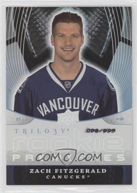 2008-09 Upper Deck Trilogy - [Base] #103 - Zach Fitzgerald /999