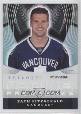 2008-09 Upper Deck Trilogy - [Base] #103 - Zach Fitzgerald /999