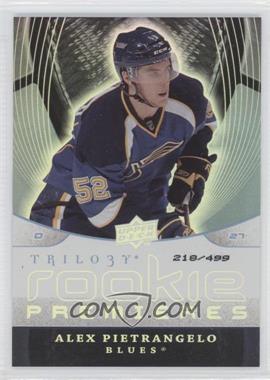 2008-09 Upper Deck Trilogy - [Base] #164 - Alex Pietrangelo /499