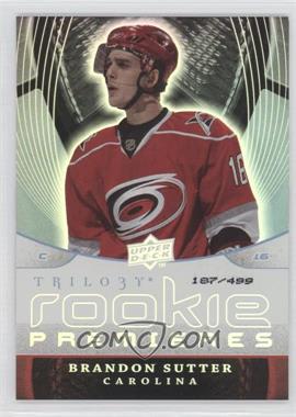 2008-09 Upper Deck Trilogy - [Base] #173 - Brandon Sutter /499