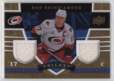 2008-09 Upper Deck Trilogy - Honorary Swatches #HS-BD - Rod Brind'Amour