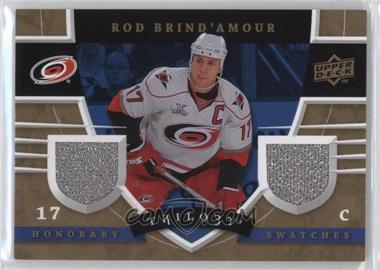 2008-09 Upper Deck Trilogy - Honorary Swatches #HS-BD - Rod Brind'Amour