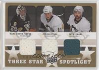 Petr Sykora, Marc-Andre Fleury, Jordan Staal [Noted]