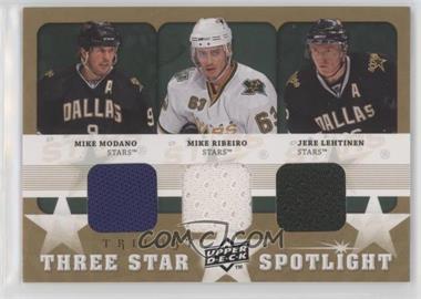 2008-09 Upper Deck Trilogy - Three Star Spotlight Jerseys #3S-MRL - Mike Modano, Mike Ribeiro, Jere Lehtinen