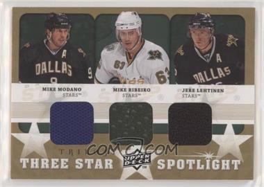 2008-09 Upper Deck Trilogy - Three Star Spotlight Jerseys #3S-MRL - Mike Modano, Mike Ribeiro, Jere Lehtinen