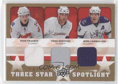 2008-09 Upper Deck Trilogy - Three Star Spotlight Jerseys #3S-PBC - Dion Phaneuf, Mike Cammalleri, Todd Bertuzzi