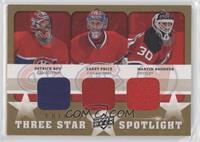 Carey Price, Martin Brodeur, Patrick Roy