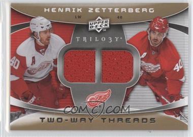 2008-09 Upper Deck Trilogy - Two-Way Threads #2W-HZ - Henrik Zetterberg