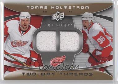 2008-09 Upper Deck Trilogy - Two-Way Threads #2W-TH - Tomas Holmstrom