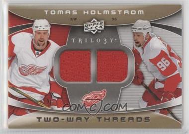 2008-09 Upper Deck Trilogy - Two-Way Threads #2W-TH - Tomas Holmstrom