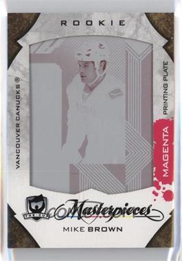 2008-09 Upper Deck UD Black - [Base] - The Cup Masterpieces Printing Plate Magenta Framed #MAS-80 - Mike Brown /1