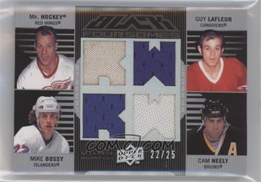 2008-09 Upper Deck UD Black - Foursomes #UBJ4-NBLH - Mr. Hockey, Guy Lafleur, Mike Bossy, Cam Neely /25