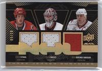 Eric Staal, Cam Ward, Rod Brind'Amour #/10