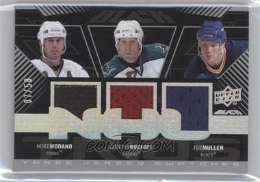 2008-09 Upper Deck UD Black - Jersey Trios #UBP3-MRM - Mike Modano, Jeremy Roenick, Joe Mullen /50