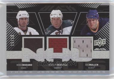 2008-09 Upper Deck UD Black - Jersey Trios #UBP3-MRM - Mike Modano, Jeremy Roenick, Joe Mullen /50