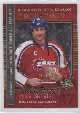 2008 Upper Deck Biography of a Season - [Base] #BS24 - Alex Kovalev