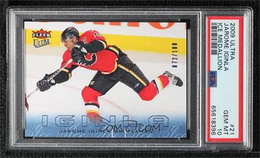 2009-10 Fleer Ultra - [Base] - Ice Medallion #21 - Jarome Iginla /100 [PSA 10 GEM MT]