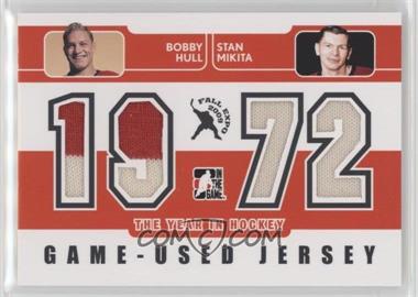 2009-10 In the Game 1972 The Year in Hockey - 2009 Fall Expo Redemption Game-Used Jersey Duals #GUJ-03 - Bobby Hull, Stan Mikita /19