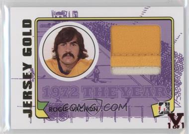 2009-10 In the Game 1972 The Year in Hockey - Jersey - Gold ITG Vault Ruby #M-43 - Rogie Vachon /1