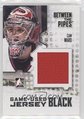 2009-10 In the Game Between the Pipes - Game Used Material - Jersey Black #M-44 - Cam Ward /130