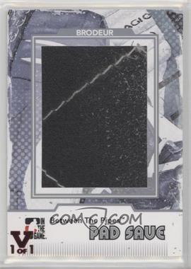 2009-10 In the Game Between the Pipes - Pad Save - Silver ITG Vault Ruby #PS-04 - Martin Brodeur /1