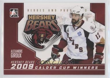 2009-10 In the Game Heroes and Prospects - 2009 Calder Cup Winners #CC-02 - Alexandre Giroux