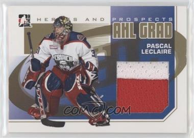 2009-10 In the Game Heroes and Prospects - AHL Grad - Gold #AG-12 - Pascal Leclaire /10
