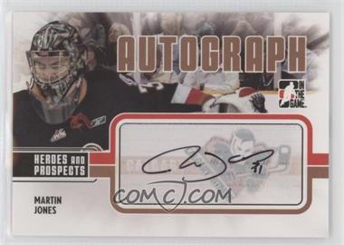 2009-10 In the Game Heroes and Prospects - Autographs #A-MJ - Martin Jones