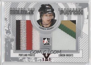 2009-10 In the Game Heroes and Prospects - Double Patch - Silver ITG Vault Ruby #DP-04 - Corey Perry /1