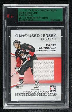 2009-10 In the Game Heroes and Prospects - Game-Used Jersey - Black #M-27 - Brett Connolly [Buyback]