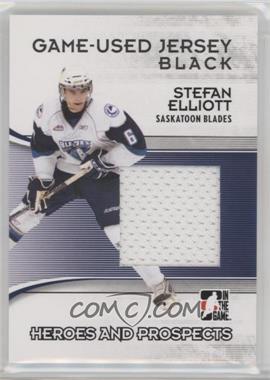 2009-10 In the Game Heroes and Prospects - Game-Used Jersey - Black #M-36 - Stefan Elliott