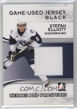 2009-10 In the Game Heroes and Prospects - Game-Used Jersey - Black #M-36 - Stefan Elliott