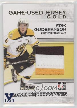 2009-10 In the Game Heroes and Prospects - Game-Used Jersey - Gold ITG Vault Sapphire #M-45 - Erik Gudbranson /1 [Noted]