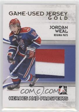 2009-10 In the Game Heroes and Prospects - Game-Used Jersey - Gold #M-31 - Jordan Weal