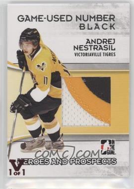 2009-10 In the Game Heroes and Prospects - Game-Used Number - Black ITG Vault Ruby #M-35 - Andrej Nestrasil /1