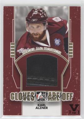 2009-10 In the Game Heroes and Prospects - Gloves Are Off - Gold ITG Vault Ruby #GAO-06 - Karl Alzner /1