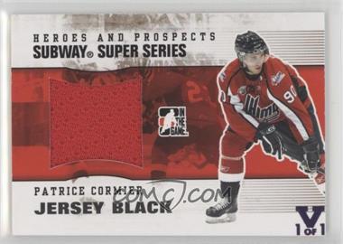 2009-10 In the Game Heroes and Prospects - Subway Super Series - Jersey Black ITG Vault Violet #SSM-10 - Partrice Cormier /1