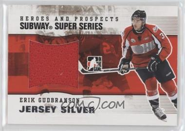 2009-10 In the Game Heroes and Prospects - Subway Super Series - Jersey Silver #SSM-18 - Erik Gudbranson