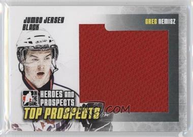 2009-10 In the Game Heroes and Prospects - Top Prospects Jumbo - Jersey Black #JM-12 - Greg Nemisz /60
