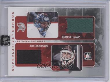 2009-10 In the Game Superlative Volume 2 - 2010 Spring Expo Combo Redemption - Silver #SC-77 - Roberto Luongo, Martin Brodeur /9 [Uncirculated]